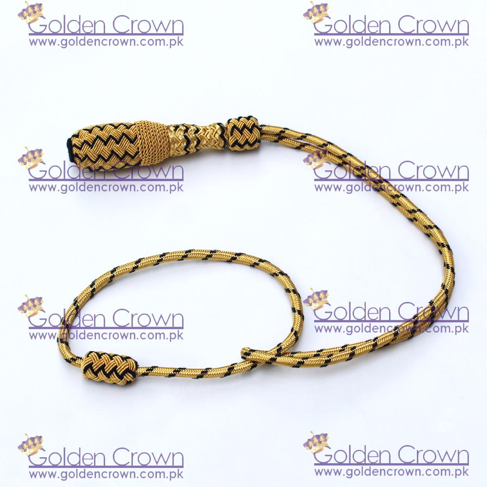 Product image - Military Sword Knot, Military Sword Knot Supplier, Sword Knot Supplier, Officers Sword Knot, Militaria swords knots, French Military Sword Knots, Sword Knot, Sword Knot Supplier and Manufacturer,https://goldencrown.com.pk/products/c1031_Military-Ceremonial-Uniforms-Accessories-Manufacture/c1057_Sword-Knots-Military-Sword-Knots-Military-Sword-Knot/i5850_Sword-KnotsRoyal-Navy-Sword-Knot.aspx